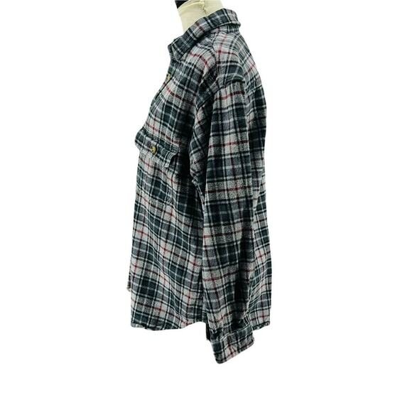 Vintage Moose Creek Flannel Shirt Grunge Hip Hop Rappers Mens Large - Picture 4 of 8
